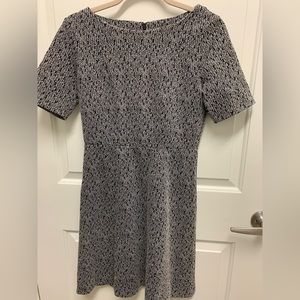 Ann Taylor Herringbone Pattern Shift Dress